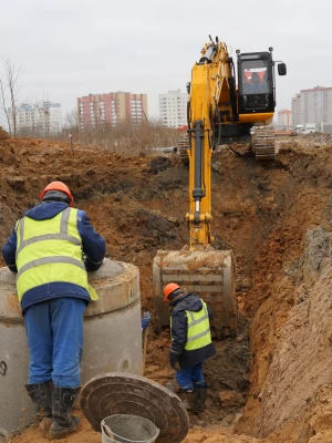 Реконструкция существующих коммуникаций на участке